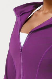 Women Slim Fit Hooded Quick-Dry Breathable Outdoor Training Jacket