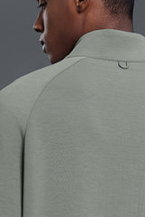 Men Air Layer Half-Zip Comfortable Loose Hoodie