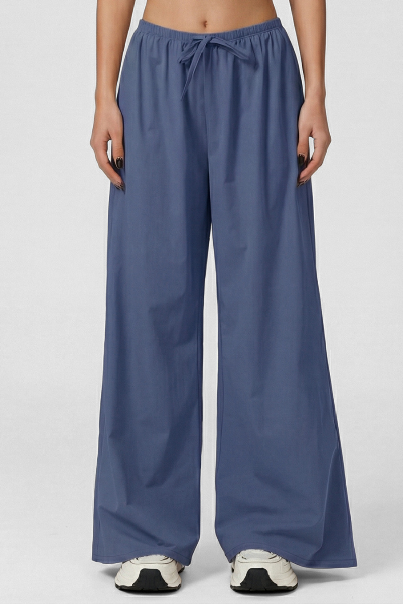 Women's Sports Solid Lightweight Wide-leg Pants