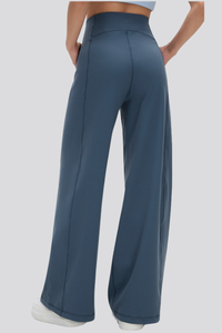 Women's High Waist Tummy Control Wide Leg Athletic Pants