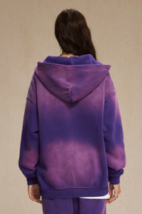 Unisex 360G Heavyweight Washed Distressed Hooded Jacket