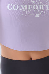 Women Low Impact Fixed Cup Longline Sports Bra Yoga Pilates Fitness Top
