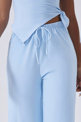 Women High-Waist Relaxed-Fit Drawstring Yoga Lounge Pants
