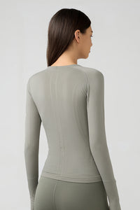 Women'S Yoga Long Sleeved With Thumbhole