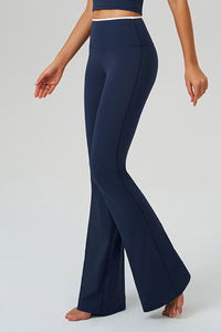 Women Naked-Feel Flared High-Waist Leggings