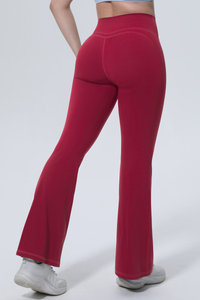 Women's Athletic High-Waist Shapewear Flare Pants