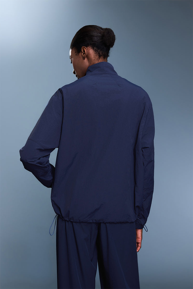 Women Stand Collar Half Zip Windproof Lightweight Workout Long Sleeve Jacket