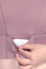 Plus Size Women's Cut-Out Sports Bra with Back Hook