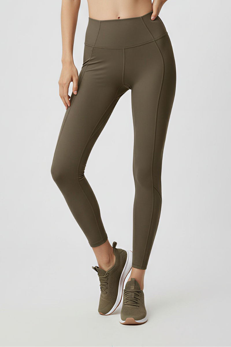 Women Split Design High-Rise Yoga Sports Leggings