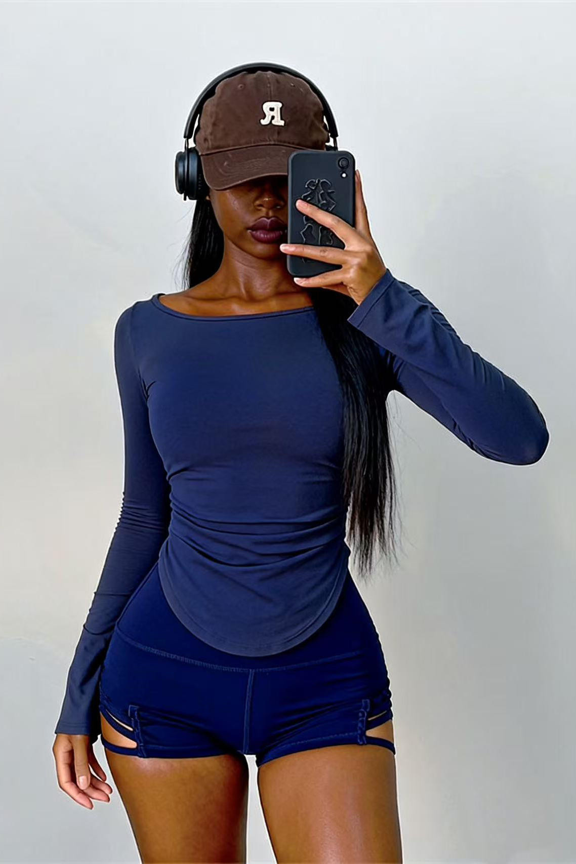 Women's Long Sleeve Boat Neck Yoga Top