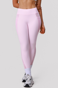 Women's Athletic Side Mesh Patchwork And Pocketed Leggings