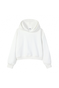 Women's Fall Cropped Relaxed Solid Sports Hoodie