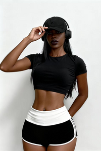 Women's Back Cutout Fitness T-shirt