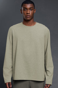 Men Round Neck Breathable Stretchy Casual Sport Long Sleeves