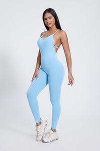 Women'S Cross-Leaky Back Yoga High-Elastic Bodysuit