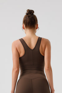 Women Sensual Drawstring Outer Wear With Bust Eco-Friendly Recycled Cotton High Strength Fitness Sports Bra