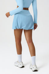 Women Quick-Dry Anti-Slip Bubble Tennis Yoga Skirt