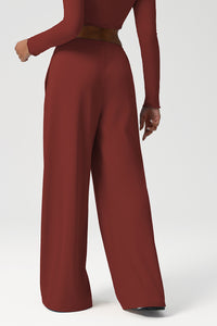 Women Wide Leg Low Rise Pocket Yoga Pants
