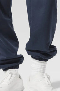 Women Relaxed Fit Cuffed Ankle Cotton Sweatpants