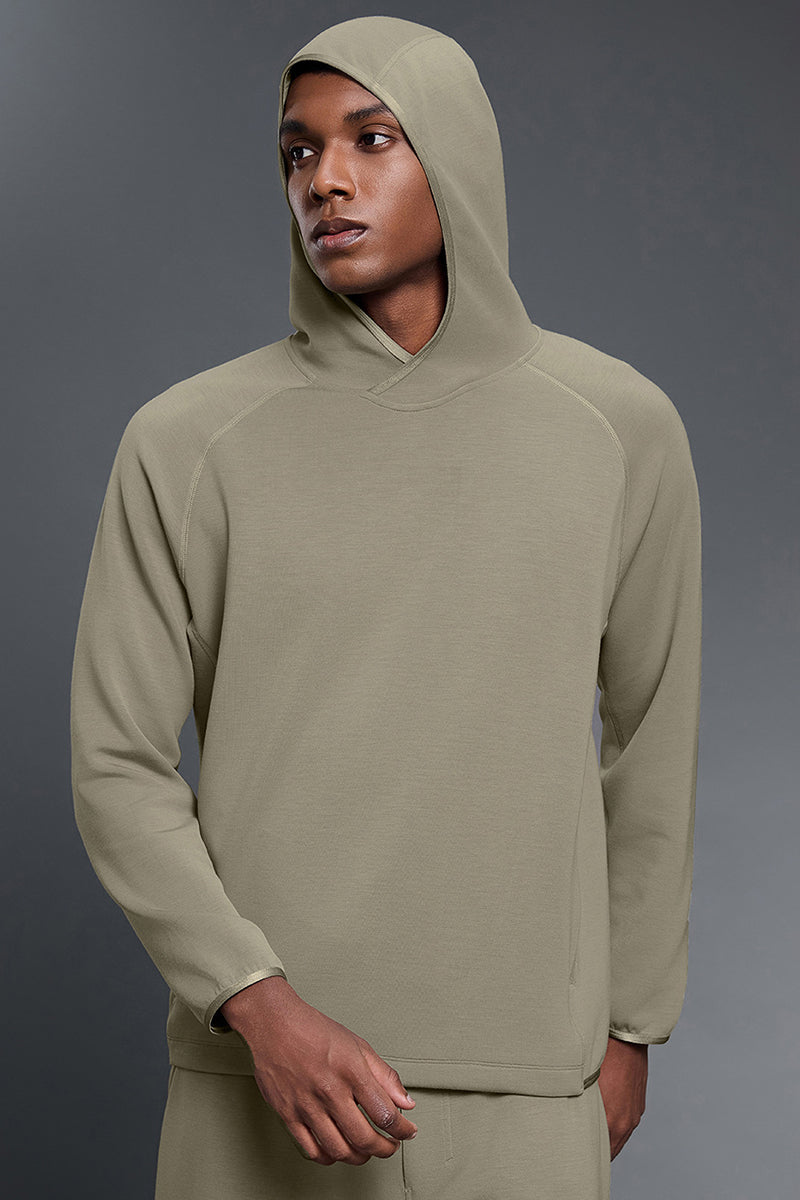 Men Outdoor Hooded Comfortable Stretchy Long Sleeve Sweatshirt