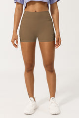 Women Pleated Butting Lifting Yoga Sport Shorts