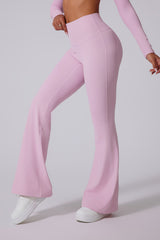 Women'S Brushed High-Waisted Shape-Fitting Athletic Skinny Flared Trousers