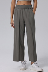 Women's Quick Dry Side Pocket Wide Leg Sports Pants