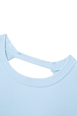 Women Sleeveless Built-In Bra Cutout Back Naked-Feel Yoga Fitness Tank Top