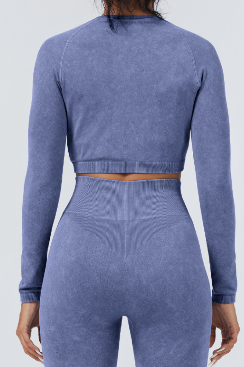 Women Fitness Athletic Full Zipper Cropped Jacket