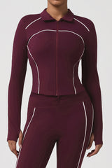 Women Side Zip Slim Fit Sport Jacket