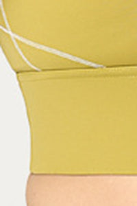 Plus Size Women's Color-Block Front Zipper Sports Bra