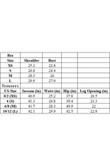 Corset-style top + wide-leg pants casual set