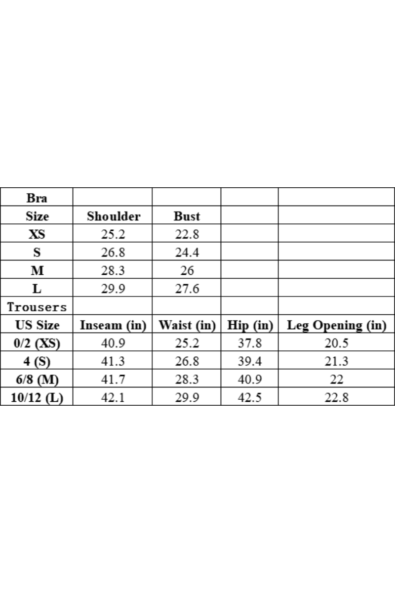 Corset-style top + wide-leg pants casual set