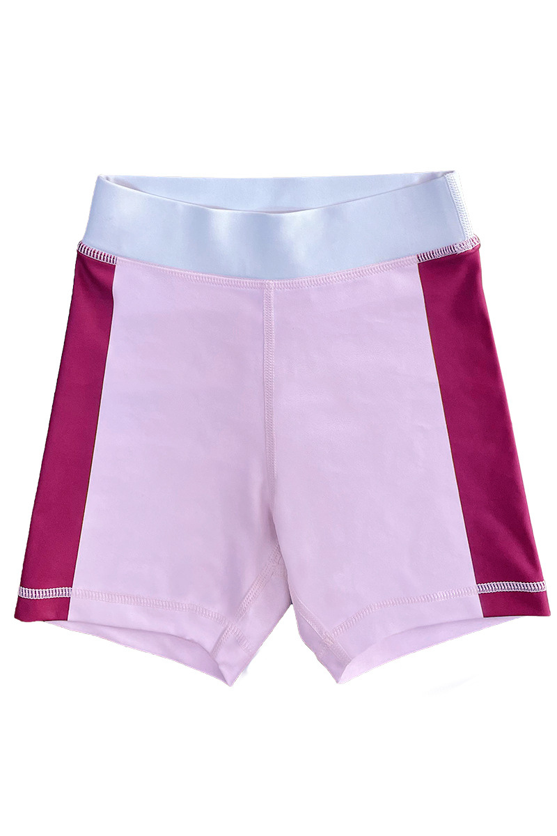 Kids color blocked sport shorts.