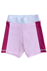Kids color blocked sport shorts.
