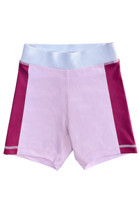 Kids color blocked sport shorts.