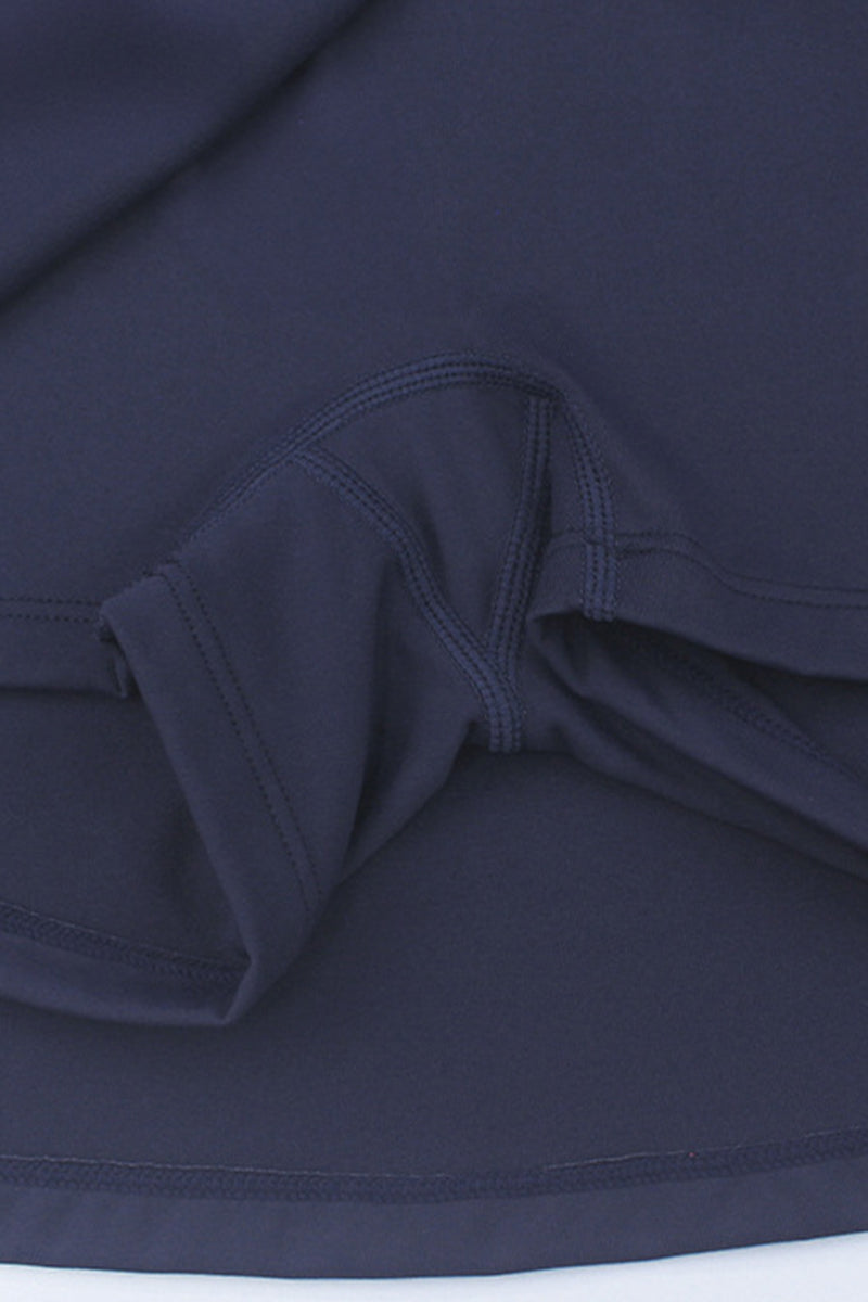 Women Athletic Built-in Shorts Adjustable Strap Tennis Skirt