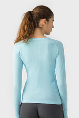 Women'S Yoga Long Sleeved With Thumbhole