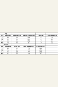 Women's Set:Twist-Front Long Sleeve T-shirt & Leggings