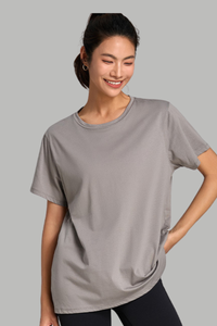 Women's Summer 100% Cotton Cooling Quick-Dry Sports T-shirt