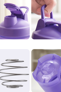 700ML Large Capacity Sports Shaker Bottle With Whisk Ball