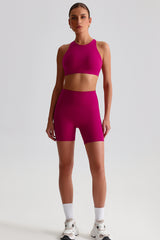 Women Outdoor Quick-Dry Naked Sensation Yoga Set: Cross-Back Slim-Fit Sports Bra + High-Waisted Sculpting Shorts