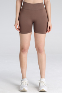 Women's Seamless  Quick-Dry 3D Lifting Sports Yoga Shorts