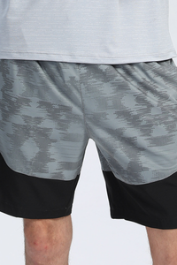 Men's Breathable Drawstring Running Shorts with Side Reflective Stripes