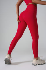 Women'S Pocket High-Waisted Seamless Sculpting Yoga Leggings