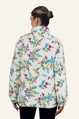 Women's floral pattern cotton jacket.