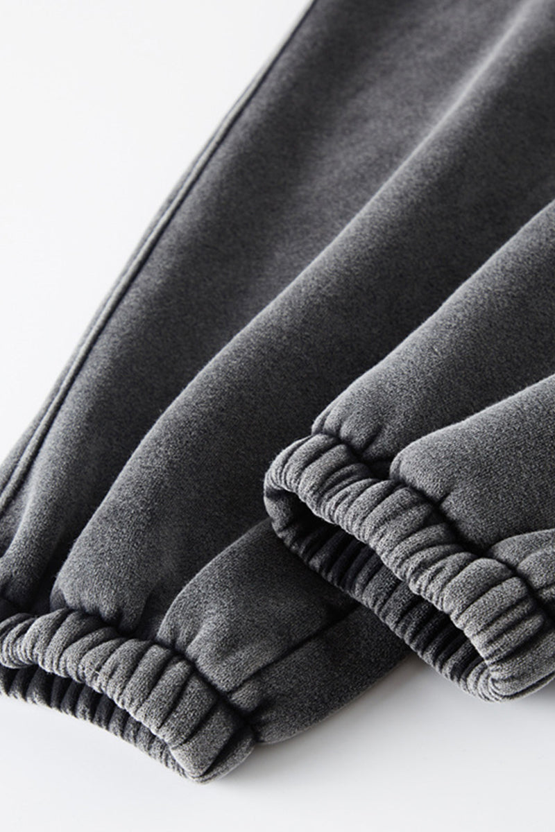 Unisex Fleece Zip-Up Hoodie Set: Pullover + Sweatpants