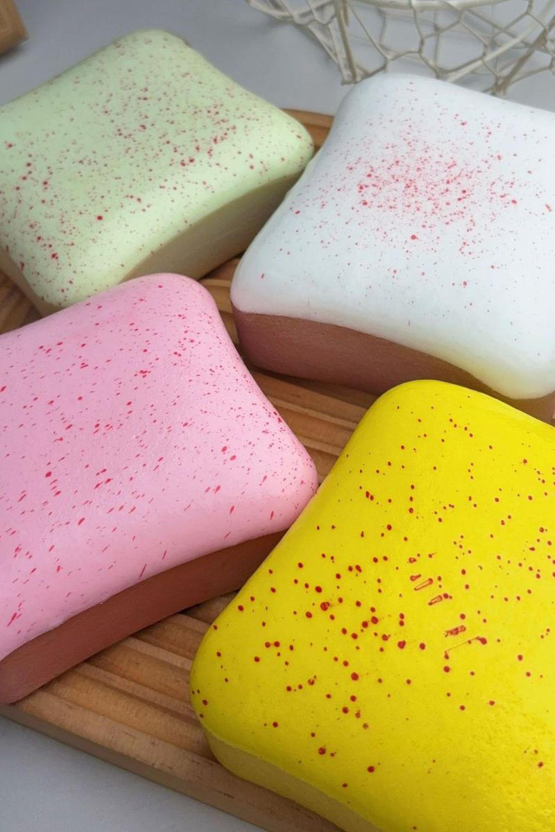 Simulation Bread Slice Stress Relief  Squishy Toy