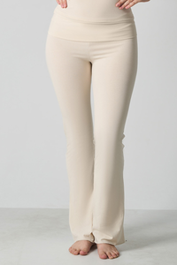 Women's High-Waist Fitted Flare Pants