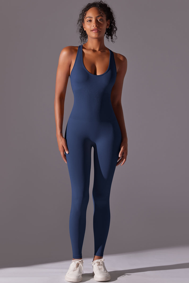 Seamless Women'S I-Back Yoga Sport Jumpsuit